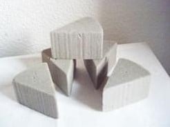 Taartstuk Droogschuim SEC ca. 9x6 cm voor droog en kunstbloemen