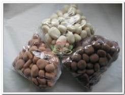 Oasis® Rainbow Pebbles 270 stuks Aardetinten S gekleurd steekschuim