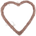 Hart Wilgentenen open Naturel 38x38x2,5 cm per stuk