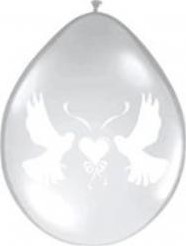 Ballon Duiven Transparant 30 cm grootverpakking 100 stuks