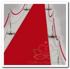 Rode loper 4,5 meter x 60 cm stof