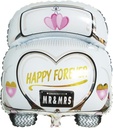 Folieballon Trouwauto 49x63 cm zakje 1