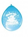 Ballon Hoera een Jongen 30 cm 8 stuks