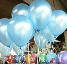 Ballonnen Latex Blauw Babyshower 10 inch ca. 100 stuks