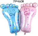Folieballon Voet Its a Boy 79x46 cm per stuk