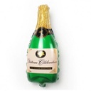 FolieBallon Champagnefles 45cm Met stok