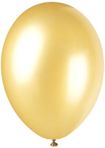 Ballonnen Latex Goud 10 inch voor helium 100 stuks Babyshower