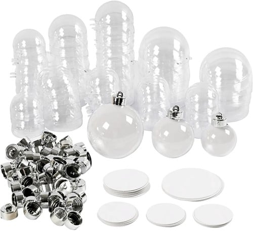 Bal plastic deelbaar Clear 5 6 8 cm doos 60 stuks