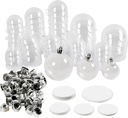 Bal plastic deelbaar Clear 5 6 8 cm doos 60 stuks