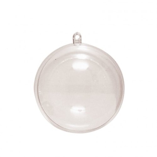 Bal plastic deelbaar Clear 13,6 cm