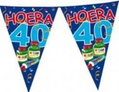 Vlaggenlijn Hoera 18 Jaar 6 meter