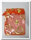 Cadeauzakje giftbag Organza Hart Rood 7x9 cm