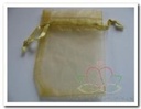 Cadeauzakje giftbag Organza Goud 7x9 cm