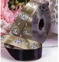 Lint Glanzend Chiq Love Peace Duiven Antique Goud 20 m