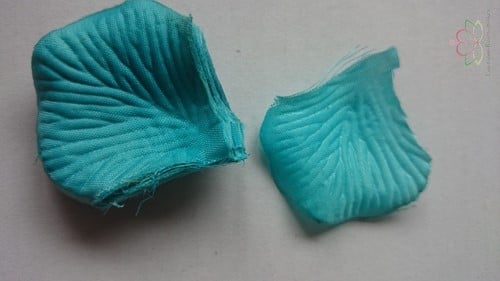 Blad Zijden blaadjes rozenblaadjes Turquoise per pakje