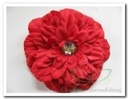 Gerbera met clip Rood Zijden bloem bv voor corsage