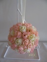 Bloemenbal Pomander RoseBall 32 Roze Ivory