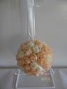 Bloemenbal Pomander RoseBall 35 Peach Ivory