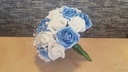 Bruidsboeket Foamrozen Emilia Blauw Antique-PuurWit 