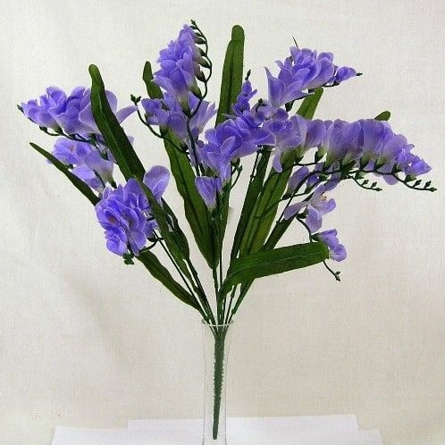 Freesia bush Zijdenboeket Blauw