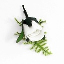 Corsage Romance Bridal Puur Wit 