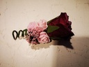 Corsage Roos Burgundy Roze CEM39 Maatwerk
