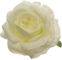Zijden Roos Ivory 9 cm Single Flower Head 12 stuks Doos Goedkoopje