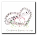 Hartclip Strass diamantjes met clip 5 cm per stuk