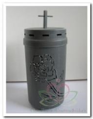 Graflicht Metal Rose Grijs metallic grafkaars in houder 