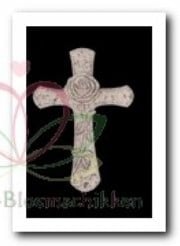 Sandstone Hanger Kruis Rozen pakje 3 stuks