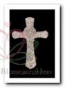 Sandstone Hanger Kruis Rozen pakje 3 stuks