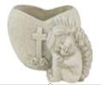 Pot Heart Angel Remember 15.5x12.0x10.0 cm 