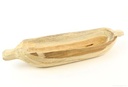 Bowl Teak Pin basis 50x14x8 cm