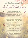 Rouwkaart herdenkingskaart The Day You Went Away 16.5 x 12 cm 