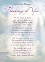 Rouwkaart herdenkingskaart ILM Thinking of You 16.5 x 12 cm 