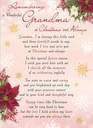 Rouwkaart herdenkingskaart A Wonderful Grandma Christmas & Always 16.5 x 12 cm 