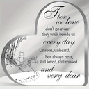 Hart van Epoxy Those we Love 10*1 cm Persoonlijk aandenken