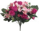 Rouwboeket Zijden Roos Beauty Rosebud met Alstroemeria 38 cm