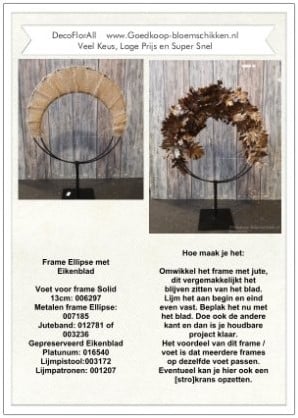 DIY Werkbeschrijving Ellipse met Eiken 