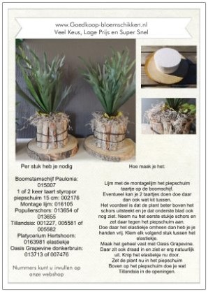 DIY Werkbeschrijving Schorspot met bladplant 