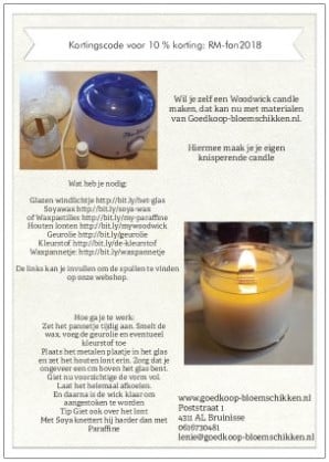 DIY Werkbeschrijving Wood Wick 