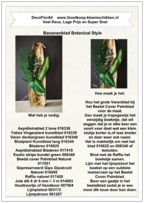 DIY Werkbeschrijving Bananenblad 