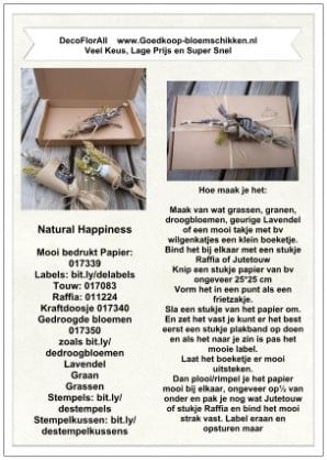 DIY Werkbeschrijving Natural Happiness 