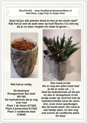 DIY Werkbeschrijving Pot Botanical Zijden 