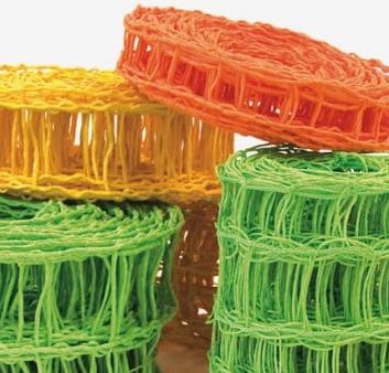 Gaas CrazyRibbon Oranje papierdraad paperwire 10 cm rol 10 meter