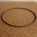 Draadkrans ring B-keus iets roestig 12 cm