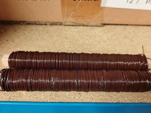 Binddraad wikkeldraad koperkleurig 100 gram 
