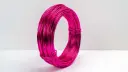 Aluminiumdraad gelakt 303 Roze Pink Fuchsia 2 mm 12 meter