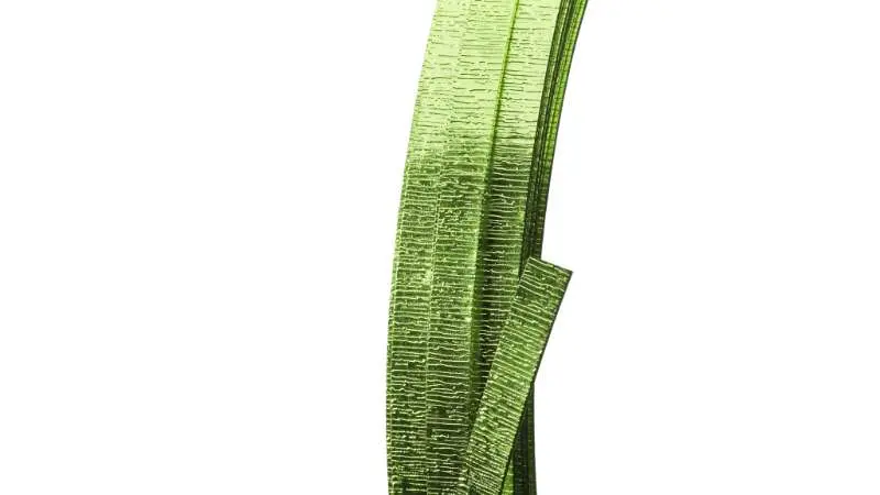 Aluminiumdraad Embossed Breed Plat Appelgroen 30mm