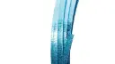 Aluminiumdraad Embossed Breed Plat Turquoise 15mm